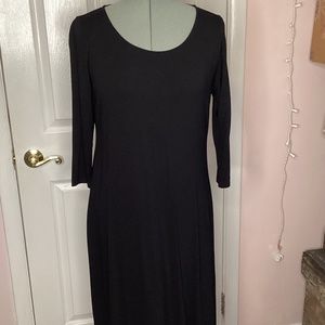 Eileen Fisher Asymmetrical black dress woman's s/p